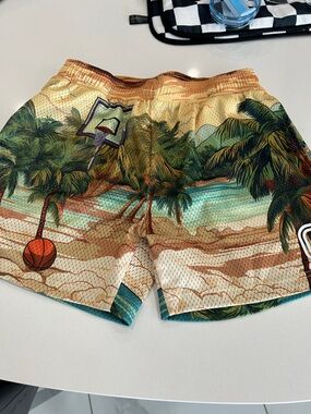 Overtime men’s size M Tropical Palm Print Shorts . No tags but never worn
